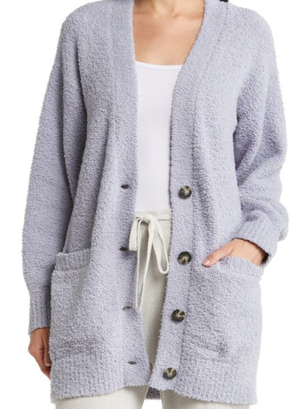 UGG Joselyn Gray Cozy Lounge Button Down Cardigan Size Small